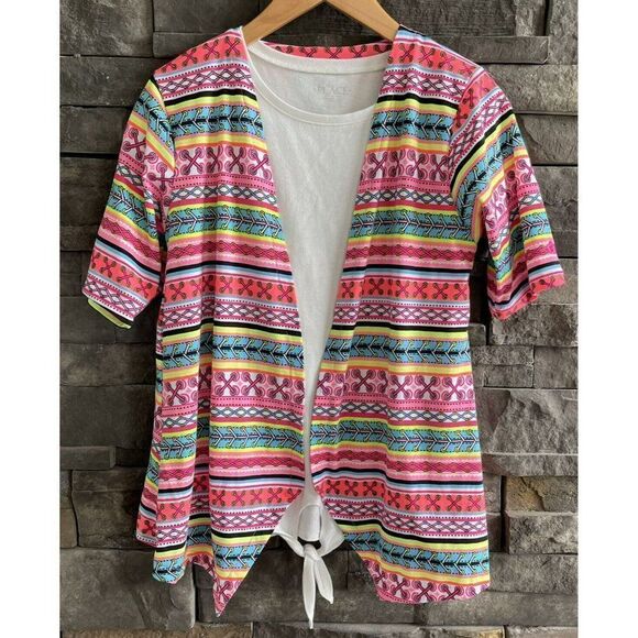 Limited Too Colorful Shirt‎ Girls Large 14/16 White Shirt Under Childrens Place - Picture 1 of 4